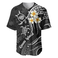 Polynesian Hawaii Baseball Jersey Kauai Islands with Pacific Plumeria White Vibe LT9 - Wonder Print Shop