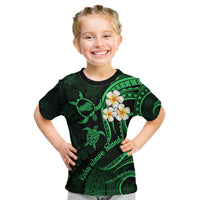 Hawaii Kid T Shirt Kahoolawe Islands Polynesian Sunset Plumeria Green Vibe - Wonder Print Shop