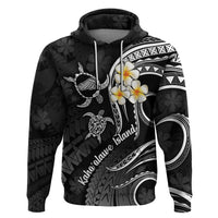 Polynesian Hawaii Hoodie Kahoolawe Islands with Pacific Plumeria White Vibe - Wonder Print Shop