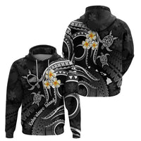 Polynesian Hawaii Hoodie Kahoolawe Islands with Pacific Plumeria White Vibe - Wonder Print Shop