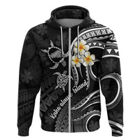 Polynesian Hawaii Hoodie Kahoolawe Islands with Pacific Plumeria White Vibe - Wonder Print Shop