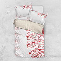 Custom Denmark Football Bedding Set Come On Danish Dynamite LT9 - Wonder Print Shop