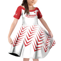 Custom Denmark Football Family Matching Off Shoulder Short Dress and Hawaiian Shirt Come On Danish Dynamite LT9 - Wonder Print Shop