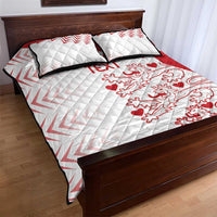 Custom Denmark Football Quilt Bed Set Come On Danish Dynamite - Wonder Print Shop