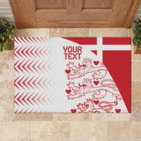Custom Denmark Football Rubber Doormat Come On Danish Dynamite - Wonder Print Shop