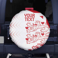 Custom Denmark Football Spare Tire Cover Come On Danish Dynamite - Wonder Print Shop