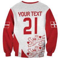 Custom Denmark Football Sweatshirt Come On Danish Dynamite - Wonder Print Shop