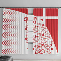 Custom Denmark Football Window Curtain Come On Danish Dynamite - Wonder Print Shop