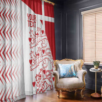 Custom Denmark Football Window Curtain Come On Danish Dynamite - Wonder Print Shop