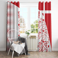 Custom Denmark Football Window Curtain Come On Danish Dynamite - Wonder Print Shop