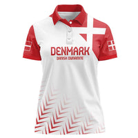 Custom Denmark Football Women Polo Shirt Come On Danish Dynamite - Wonder Print Shop