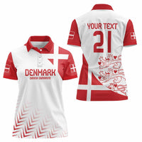 Custom Denmark Football Women Polo Shirt Come On Danish Dynamite - Wonder Print Shop