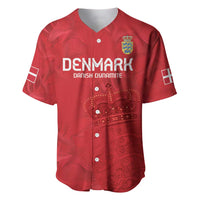 Custom Denmark Football Baseball Jersey With Coat of Arm LT9 - Wonder Print Shop