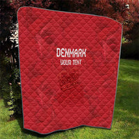 Custom Denmark Football Quilt With Coat of Arm - Wonder Print Shop