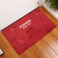Custom Denmark Football Rubber Doormat With Coat of Arm - Wonder Print Shop
