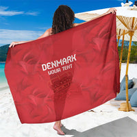 Custom Denmark Football Sarong With Coat of Arm - Wonder Print Shop