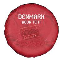 Custom Denmark Football Spare Tire Cover With Coat of Arm - Wonder Print Shop