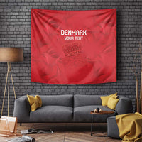 Custom Denmark Football Tapestry With Coat of Arm - Wonder Print Shop