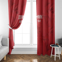 Custom Denmark Football Window Curtain With Coat of Arm - Wonder Print Shop