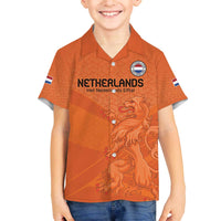 Custom Netherlands Oranje Football Family Matching Off The Shoulder Long Sleeve Dress and Hawaiian Shirt Come On Het Nederlands Elftal - Wonder Print Shop