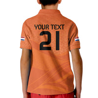 Custom Netherlands Oranje Football Kid Polo Shirt Come On Het Nederlands Elftal - Wonder Print Shop