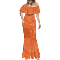 Custom Netherlands Oranje Football Mermaid Dress Come On Het Nederlands Elftal - Wonder Print Shop