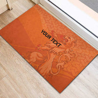 Custom Netherlands Oranje Football Rubber Doormat Come On Het Nederlands Elftal - Wonder Print Shop