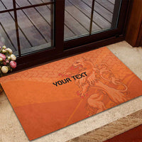 Custom Netherlands Oranje Football Rubber Doormat Come On Het Nederlands Elftal - Wonder Print Shop
