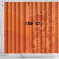 Custom Netherlands Oranje Football Shower Curtain Come On Het Nederlands Elftal