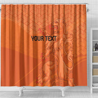 Custom Netherlands Oranje Football Shower Curtain Come On Het Nederlands Elftal