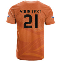 Custom Netherlands Oranje Football T Shirt Come On Het Nederlands Elftal - Wonder Print Shop