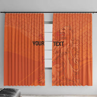 Custom Netherlands Oranje Football Window Curtain Come On Het Nederlands Elftal - Wonder Print Shop