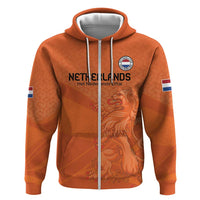 Custom Netherlands Oranje Football Zip Hoodie Come On Het Nederlands Elftal - Wonder Print Shop