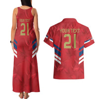 Custom Serbia Football Couples Matching Tank Maxi Dress and Hawaiian Shirt Fudbalska reprezentacija Srbije LT9 - Wonder Print Shop