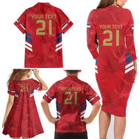 Custom Serbia Football Family Matching Long Sleeve Bodycon Dress and Hawaiian Shirt Fudbalska reprezentacija Srbije LT9 - Wonder Print Shop