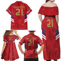 Custom Serbia Football Family Matching Off Shoulder Maxi Dress and Hawaiian Shirt Fudbalska reprezentacija Srbije LT9 - Wonder Print Shop