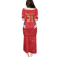 Custom Serbia Football Family Matching Puletasi and Hawaiian Shirt Fudbalska reprezentacija Srbije - Wonder Print Shop