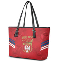 Custom Serbia Football Leather Tote Bag Fudbalska reprezentacija Srbije - Wonder Print Shop