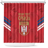 Custom Serbia Football Shower Curtain Fudbalska reprezentacija Srbije