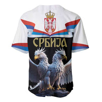 Serbia Silver Double-headed Eagle Baseball Jersey LT9 - Wonder Print Shop