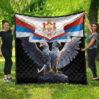 Serbia Silver Double-headed Eagle Quilt - Wonder Print Shop