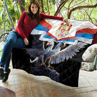 Serbia Silver Double-headed Eagle Quilt - Wonder Print Shop