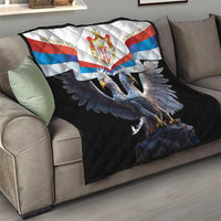 Serbia Silver Double-headed Eagle Quilt - Wonder Print Shop