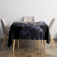 Serbia Silver Double-headed Eagle Tablecloth - Wonder Print Shop