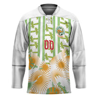 Custom Ivory Coast Heritage Elephants Never Fall Hockey Jersey