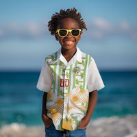 Custom Ivory Coast Heritage Elephants Never Fall Kid Hawaiian Shirt