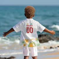 Custom Ivory Coast Heritage Elephants Never Fall Kid Hawaiian Shirt