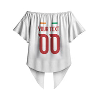 Custom Ivory Coast Heritage Elephants Never Fall Off Shoulder Wrap Waist Top