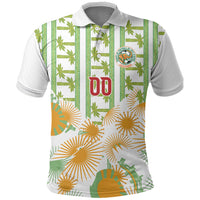 Custom Ivory Coast Heritage Elephants Never Fall Polo Shirt