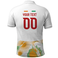 Custom Ivory Coast Heritage Elephants Never Fall Polo Shirt